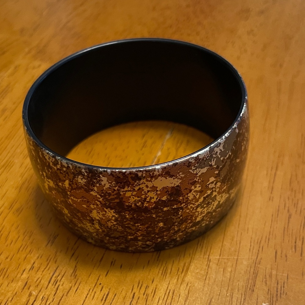 Vintage Premier Designs Multi Colored Brown Chunky Cuff Bracelet